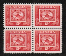 CANADA  Scott # 314** VF MINT NH BLOCK Of 4 (Stamp Scan # 784) - Blocks & Sheetlets