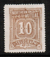 U.S.A.  Scott # 11T-2* VF UNUSED NO GUM (Stamp Scan # 784) - Telegraph Stamps