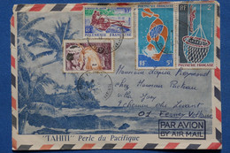 W3 POLYNESIE  BELLE LETTRE  1971 PAR AVION PAPEETE POUR FERNEY VOLTAIRE !    + AFF. PLAISANT - Briefe U. Dokumente