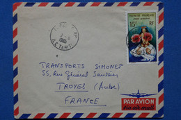 W3 POLYNESIE  BELLE LETTRE  1985 PAR AVION PAPEETE POUR TROYES    + AFF. PLAISANT - Cartas & Documentos