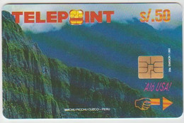 #14 - PERU-17 - Machu Picchu Puzzle - Reverse Tele Cable 2/4 - SATELITTE - 8.500 EX. - Perú