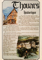 A10129- THOUARS VILLE HISTORIQUE, LE CHATEAU, LA MAISONS ARCHITECTURE FRANCE POSTCARD - Thouars