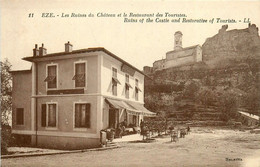 èze * Les Ruines Du Château Et Restaurant Des Touristes - Eze