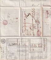 1827 - ENTREE ITALIE Par ANTIBES - LETTRE IMPRIMEE ! De NAPLES => MARSEILLE - Marques D'entrées