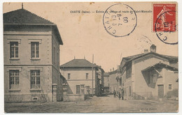 CPA - CHATTE (Isère) - Entrée Du Village Et Route De Saint-Marcellin - Sonstige & Ohne Zuordnung