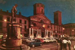 Cartolina - Reggio Emilia - Duomo E Fontana Del Crostolo ( Notturno ) - 1966 - Reggio Emilia