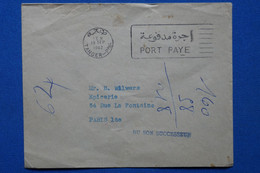 W3 MAROC BELLE LETTRE  1962 TANGER  POUR PARIS XVI +PORT PAYE + AFF. INTERESSANT - Covers & Documents