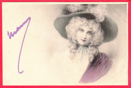 CPA-Art Nouveau - Viennoise - WICHERA N° 112-Femme élégante - Chapeau Ruban Étole Belle Colorisation*SUP 2 SCANS - Wichera