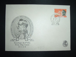 LETTRE TP NOBREGA 30 A OBL.4 AGOSTO 1954 MACAU FDC - Storia Postale