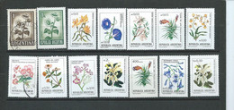 Argentine  Lot De Timbres Fleurs - Verzamelingen & Reeksen