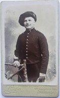 PHOTOGRAPHIE CHASSEUR ALPIN  2° REGIMENT FORMAT CDV LEON  GRENOBLE - Uniforms