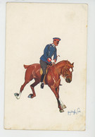 Illustrateur SCHOENPFLUG - Jolie Carte Fantaisie Viennoise Militaire à Cheval - B.K.W.I 864-4 - Schönpflug, Fritz