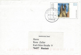Ganzsache Lyonel Feininger - 76448 Durmetsheim 2003 Gemälde - Privé Briefomslagen - Gebruikt