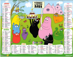 Calendrier Almanach Oberthur La Poste PTT 2021 BARBAPAPA - Grand Format : 2001-...