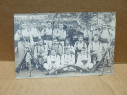 ALGER (Algérie) Carte Photo Groupe De Militaires Gros Plan - Algiers