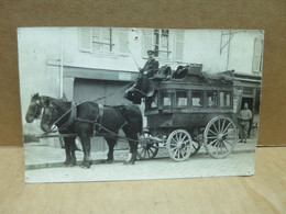 Correspondance Du Chemin De Fer Du Nord CARTE PHOTO DILIGENCE Gros Plan - A Identifier