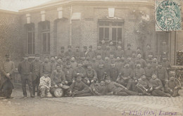 LISIEUX  CARTE PHOTO 6e Cie ? Photographe J FILLION 1907 - Régiments