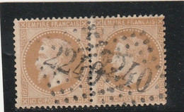 N° 28B  - Oblitéré GC 2240  MARSEILLE (12) BOUCHES DU RHONE  -   -REF 5609 - 1863-1870 Napoléon III Lauré