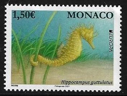 MONACO  -EUROPA 2021 - "FAUNA NACIONAL EN PELIGRO DE EXTINCIÓN - ENDANGERED NATIONAL WILDLIFE"- SERIE - N - 2021