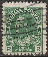 Canada 1922 Sc 107  Perfin "G/IC" (Globe Indemnity Co) Used - Perforés