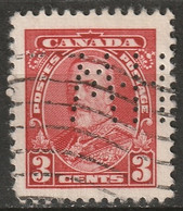 Canada 1928 Sc 151  Perfin "M-H" (Massey-Harris Co.) Used - Perforadas