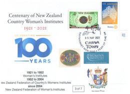 (TT 17) Centenary Of New Zealand Country Woman's Institute (3 Of 7) 5 May 2021 - Covers & Documents