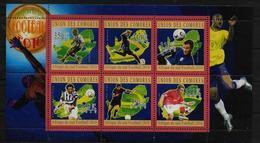 COMORES  Feuillet  N° 2059/64 * *  ( Cote 15e )  Cup 2010  Football Soccer Fussball - 2010 – South Africa