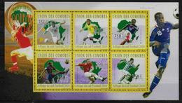 COMORES  Feuillet  N° 2029/34  * *  ( Cote 15e )  Cup 2010  Football Soccer Fussball - 2010 – South Africa