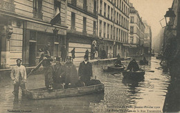 Poste De Police Rue Traversière Paris  Inondations 1910  Lampe - Police - Gendarmerie