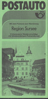 SCHWEIZ Postauto, PTT-Bus, Region Sursee, Routen, Ausflüge Und Wandervorschläge, Sommer 1984 - Europe