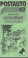 SCHWEIZ Postauto, PTT-Bus, Uri/Gotthard, Routen, Ausflüge Und Wandervorschläge, Sommer 1984 - Europe