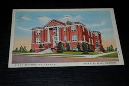 29383-                   FIRST METHODIST CHURCH, MIAMI, OKLAHOMA - 1945 - Otros & Sin Clasificación