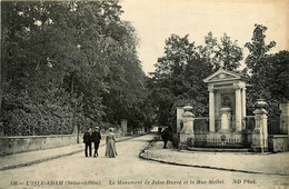 L'isle Adam * La Rue Mellet Et Le Monument Jules Dupré - L'Isle Adam