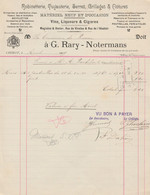 Facture - G. Rary-Notermans - Robinetterie- Tuyauterie ... - Chimay - 1909 ( 8 ) - Ambachten