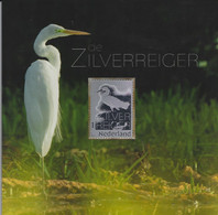 Netherlands 2020 Great Egret Ardea Alba Silver Version Only 4000 Printed! - Aves Gruiformes (Grullas)