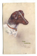 Fox Terrier Dog - Old Tuck Artistic Postcard By Maud West Watson - Dogs