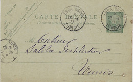 1911- Carte-lettre E P 5 C Oblit. Cad Facteur Receveur De EBBA KSOUR - Lettres & Documents