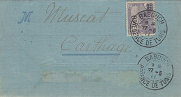 1911- Lettre Enveloppe Affr.  10 / 15 C  Cad De BABOUCH / REGENCE DE TUNIS - Cartas & Documentos