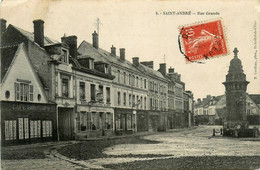 St André * La Rue Grande * Hôtel Du Cheval Blanc * Café BONTEMPS - Andere & Zonder Classificatie