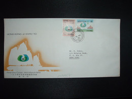 LETTRE TP EXPO 70 15c + 25c OBL.14 MR 70 HONG KONG 38 - Covers & Documents