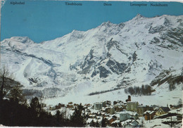 Saas-Fee (CPA Voyagé 1964 : Beau Cachet) - Saas Im Prättigau