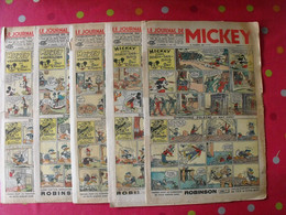 5 N° Du Journal De Mickey 1937. Jojo Richard Jim La Jungle Malheurs D'annie Donald Cora Tempête. - Journal De Mickey