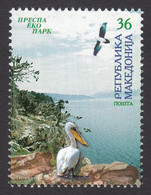 Macedonia 2004 Nature Protection Prespa Lake Fauna Birds Pelican MNH - Pélicans