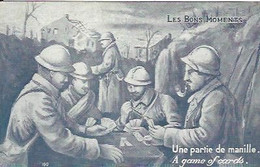 GUERRE 1914 1918 LES BONS MOMENTS UNE PARTIE DE MANILLE - Guerra 1914-18