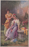 A10308 - LA BELLE WOMEN, PAINTING PEINTURE - GALERIE WIENER KUNSTLER, HANS ZATZKA SIGNED ILLUSTRATION,1923 USED POSTCARD - Zatzka