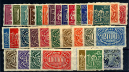 Alemania Imperio Nº 160/80, 181/92 . Año 1922 - Unused Stamps