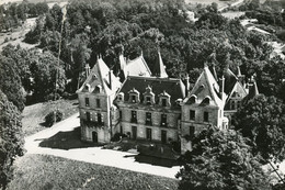 EN AVION AU DESSUS DE MIRAMBEAU LE CHATEAU COTE PARC VUE AERIENNE - Mirambeau