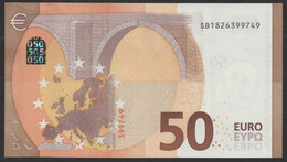 50 EURO ITALIA  SB  S037  Ch. "82"  - DRAGHI   UNC - 50 Euro