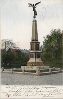 1856f: AK Kriegerdenkmal Hof, Gelaufen 1905 Nach Vöslau Bei Wien - Hof