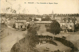 Melun * Vue D'ensemble De La Ville Et Square Chapu - Melun